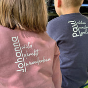 Pullover / Zeig wer du bist / CharakterKlamotte Kids Altrosa meliert