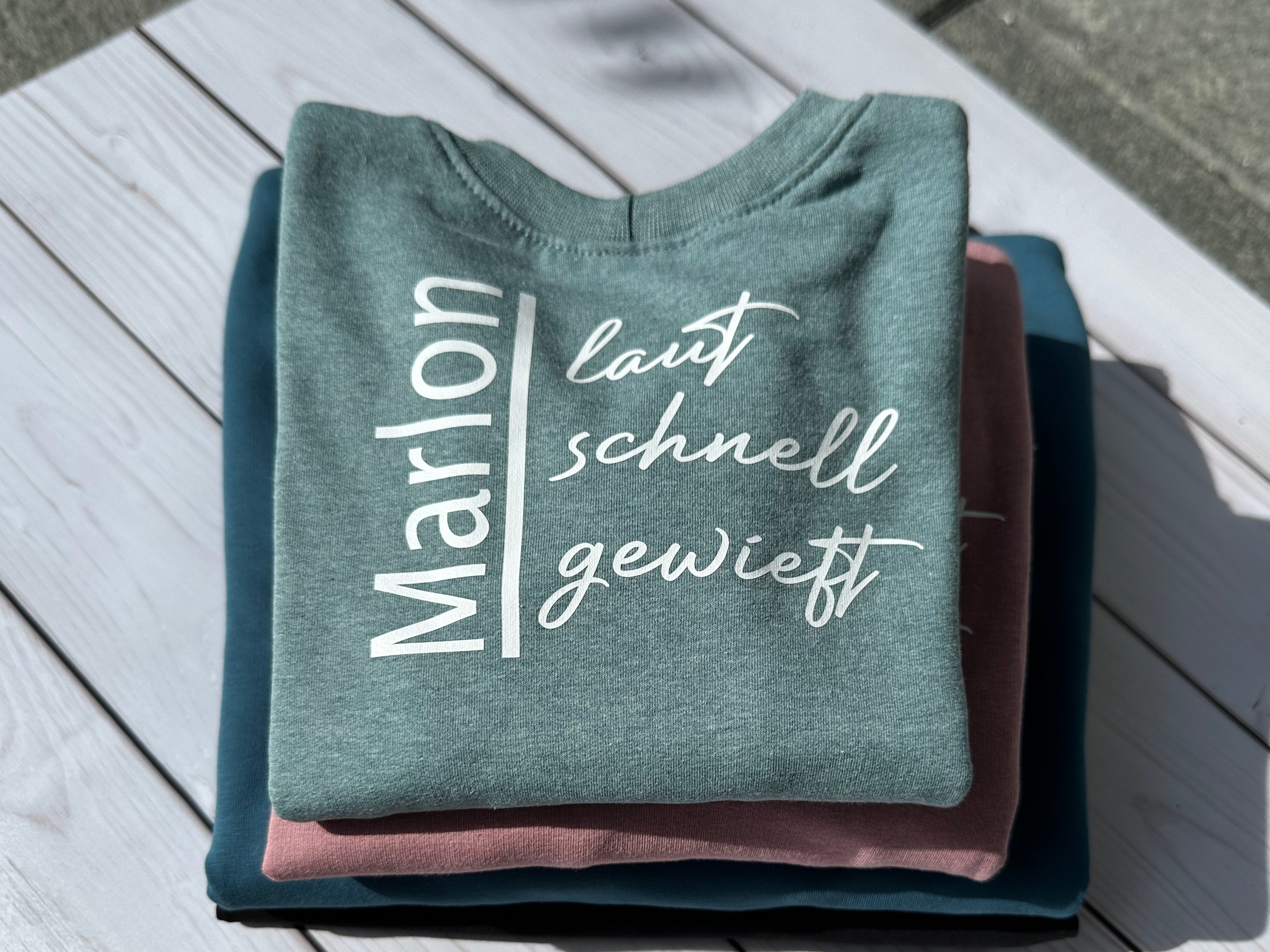 Pullover / Zeig wer du bist / CharakterKlamotte Kids Rauchblau meliert